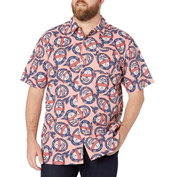 Columbia Men's Trollers Best Short Sleeve Shirt Red M New