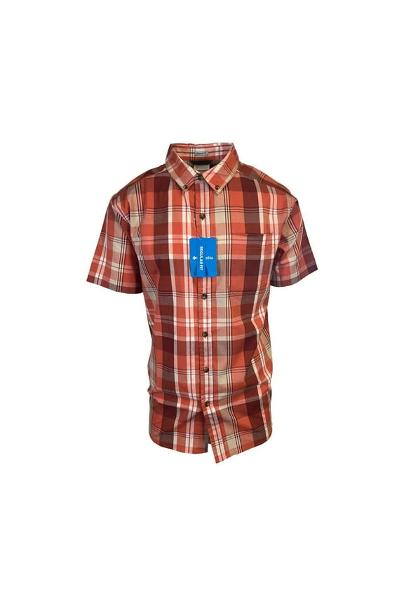 Men's Tuscan Multi Plaid Rapid Rivers II Short Sleeve Shirt (850)