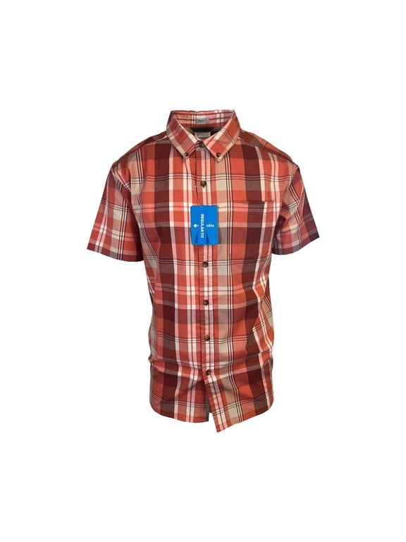 Men's Tuscan Multi Plaid Rapid Rivers II Short Sleeve Shirt (850)