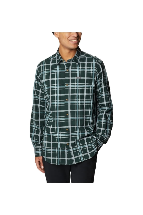 Men's Vapor Ridge III Long Sleeve Shirt, Spruce Tartan, X-Large