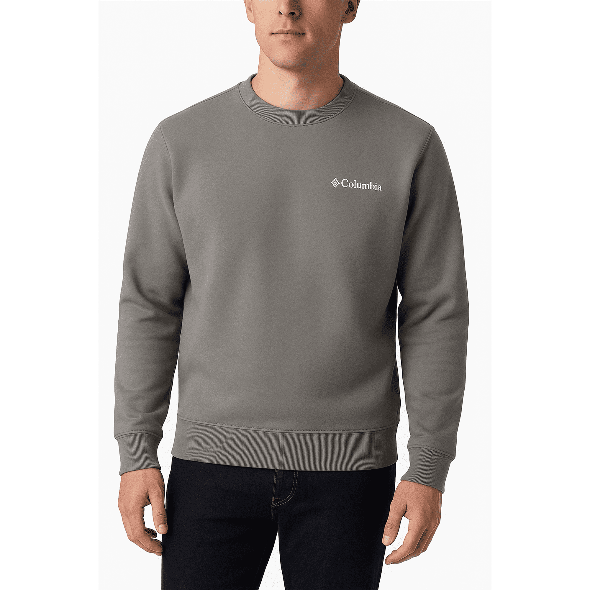 Columbia Men's Walnut Canyon Crew Sweatshirt – City Grey – Medium