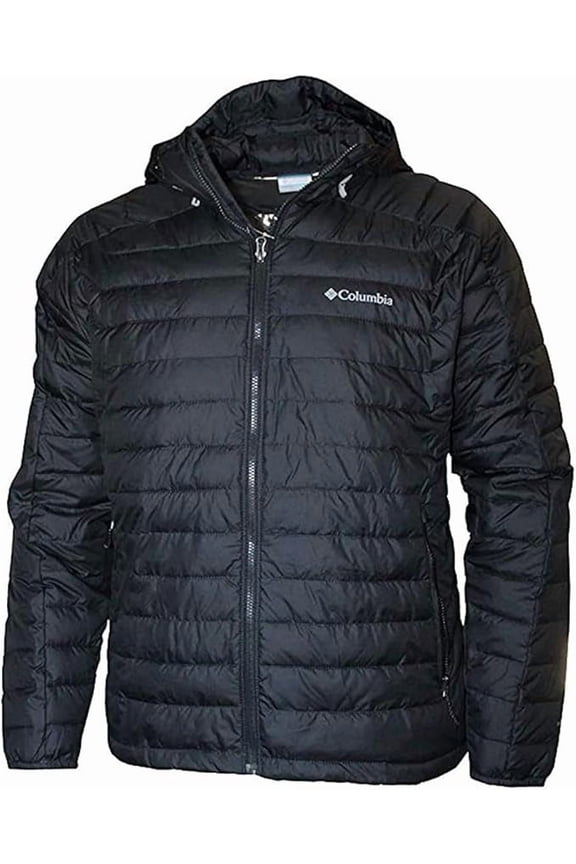 Men's White Out II Insulated Omni Heat Bomber Hooded Jacket (M, Black)