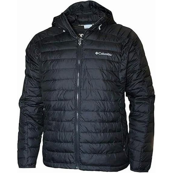 Columbia Men's White Out II Insulated Omni Heat Bomber Hooded Jacket (M, Black)