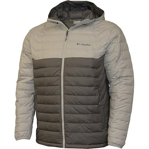 Columbia Men's White Out II Insulated Omni Heat Hooded Jacket (as1, alpha, x_l, regular, regular, Light grey/Dark grey/Grey 022), X-Large