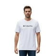 thumbnail image 1 of Columbia Men's White T-Shirt CSC Basic Logo Everyday Wear S/S Tee (S05), 1 of 3