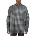 thumbnail image 1 of Columbia Mens Big & Tall Vapor Ridge III Plaid Button-Down Shirt Gray 4X, 1 of 4
