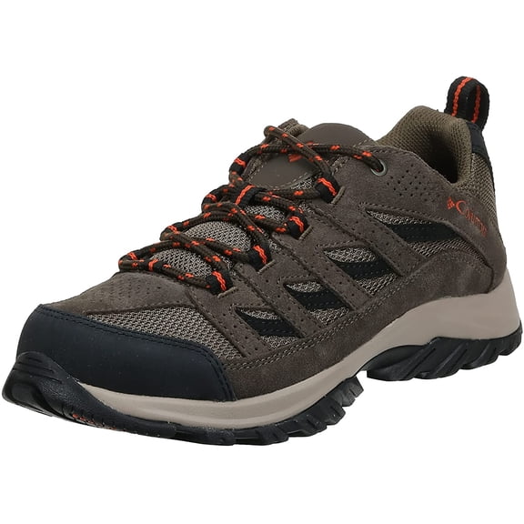 Columbia Mens Crestwood Hiking Shoe 7.5 Camo Brown, Heatwave