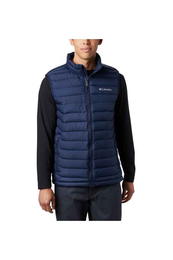 Mens Powder Lite II Insulated Puffer Vest, Collegiate Navy, Small