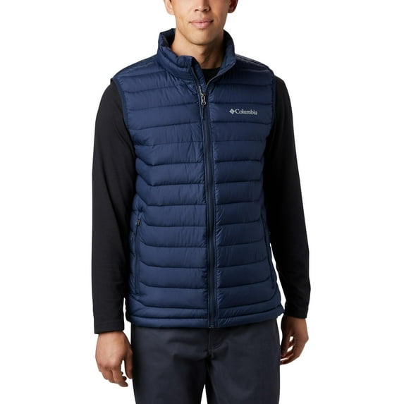 Columbia Mens Powder Lite II Insulated Puffer Vest, Collegiate Navy, Small