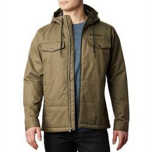 Columbia Mens Montague Falls II Insulated Jacket, Stone Green Melange, Small