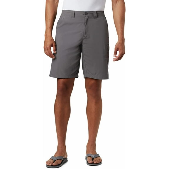 Columbia Mens PFG Blood and Guts III Short, Stain Repellant, Sun Protection 28W x 10L City Grey