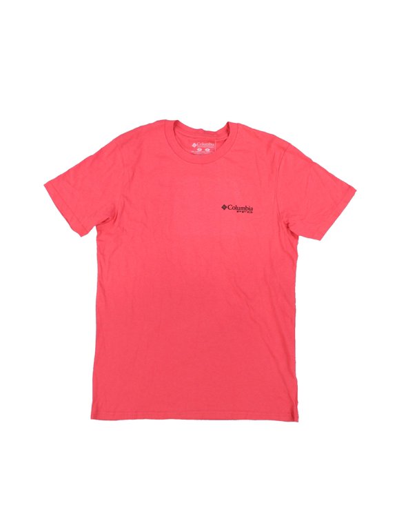 Mens PFG Graphic T-Shirt Casual Top Solid Red M New