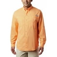 thumbnail image 1 of Columbia Mens PFG Tamiami II UPF 40 Long Sleeve Fishing Shirt Bright Nectar Large, 1 of 10