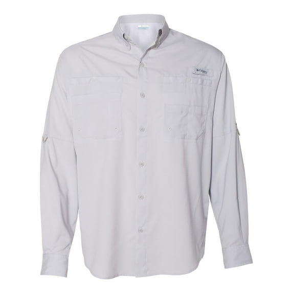 Columbia Mens PFG Tamiami II UPF 40 Long Sleeve Fishing Shirt Cool Grey Medium