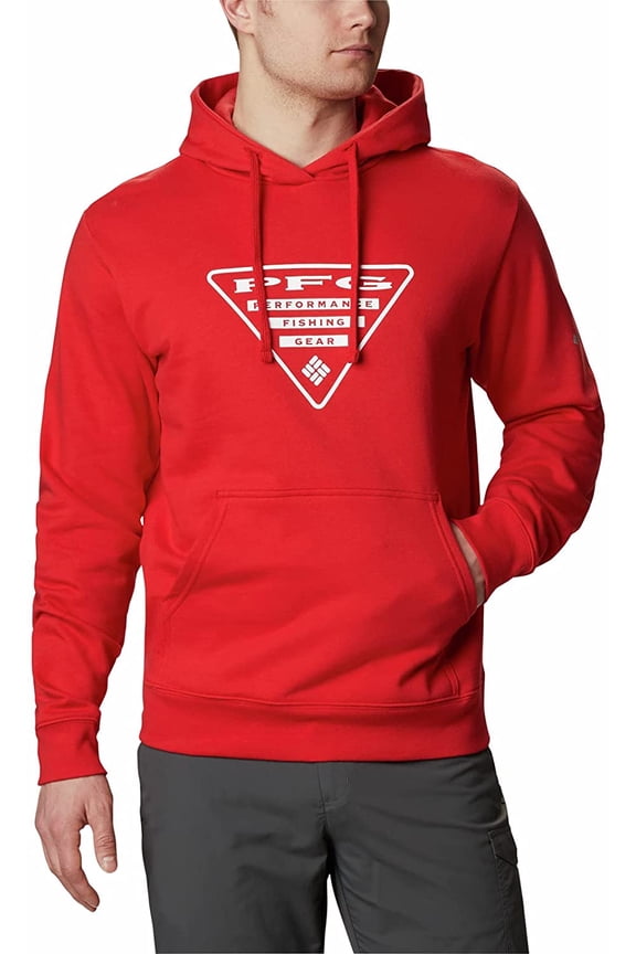 Mens PFG Triangle Hoodie Red Spark/White 4X