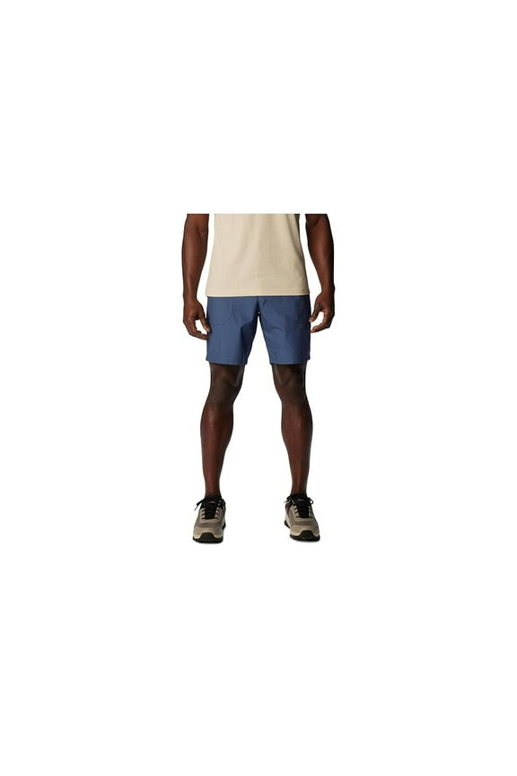 Mens Regular fit Cargo Shorts 42 Blue Solid
