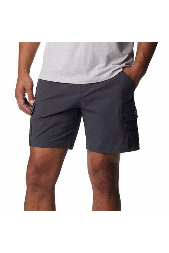 Mens Regular fit Casual Shorts XXL Grey Solid