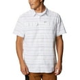 thumbnail image 1 of Columbia Mens Silver Ridge SS Seersucker Shirt White Stripe Large, 1 of 5