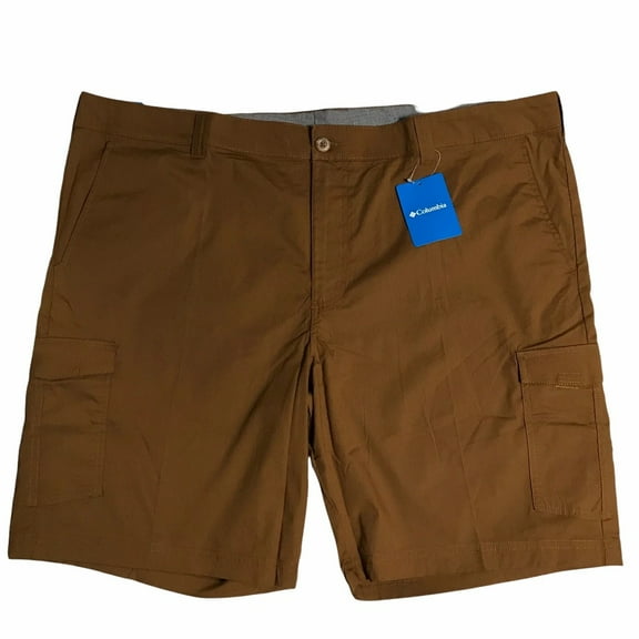 Columbia Mens Trail Cargo Shorts Size 50X8 Brown-Walnut Outdoor Durable Fabric