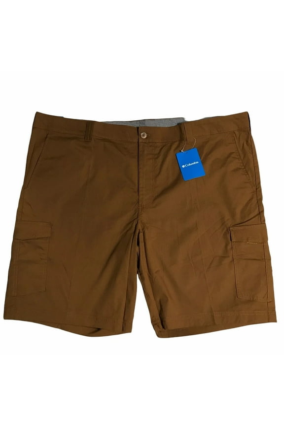 Mens Trail Cargo Shorts Size 54X7 Brown-Walnut Outdoor Durable Fabric