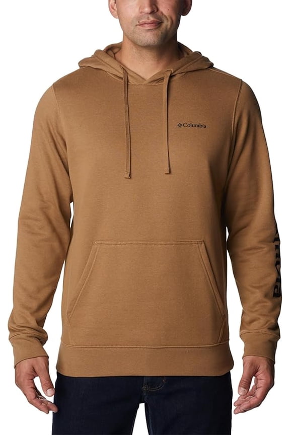 Mens Trek Long Sleeve Hoodie, Delta/CSC Sleeve Logo, X-Large