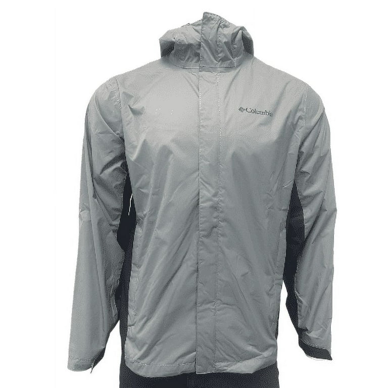 Columbia Men s Waterproof Breathable Omni Tech Jacket Ash Grey Black Medium