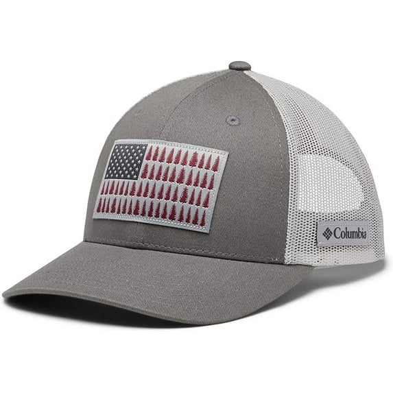 Columbia Mesh Tree Flag Snap Cap with High Crown