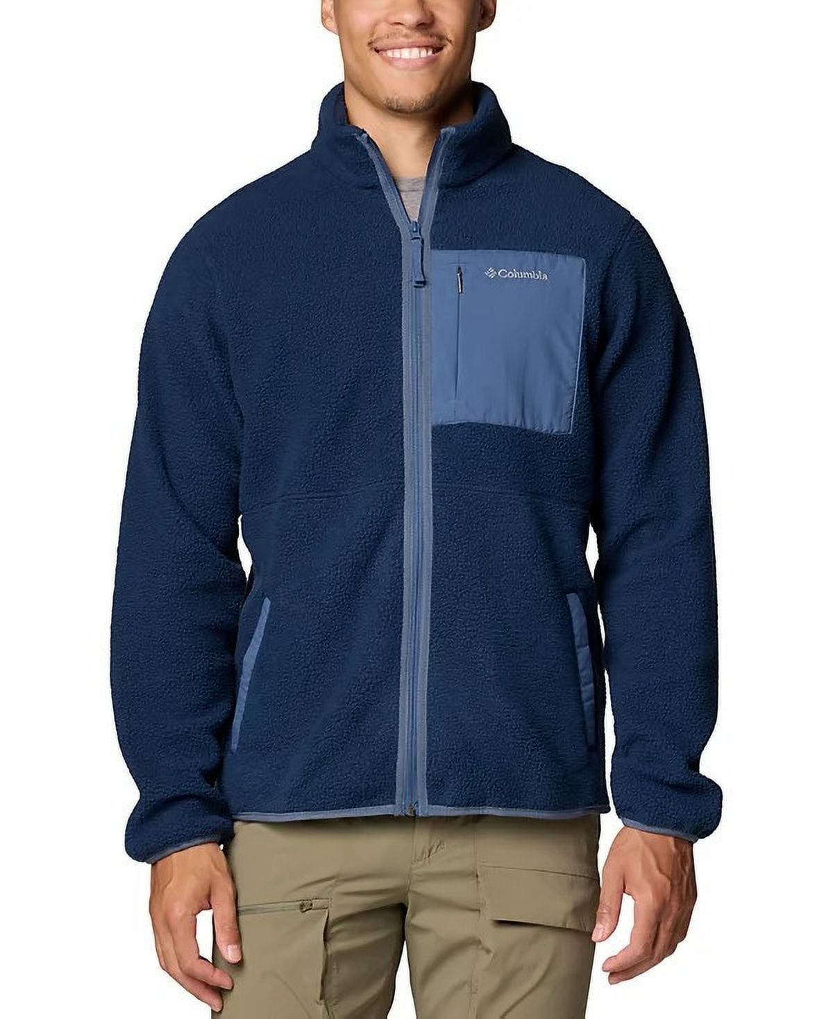 Columbia NAVY/DARK MOUNTAIN Mens Kenton Park Full-Zip Fleece