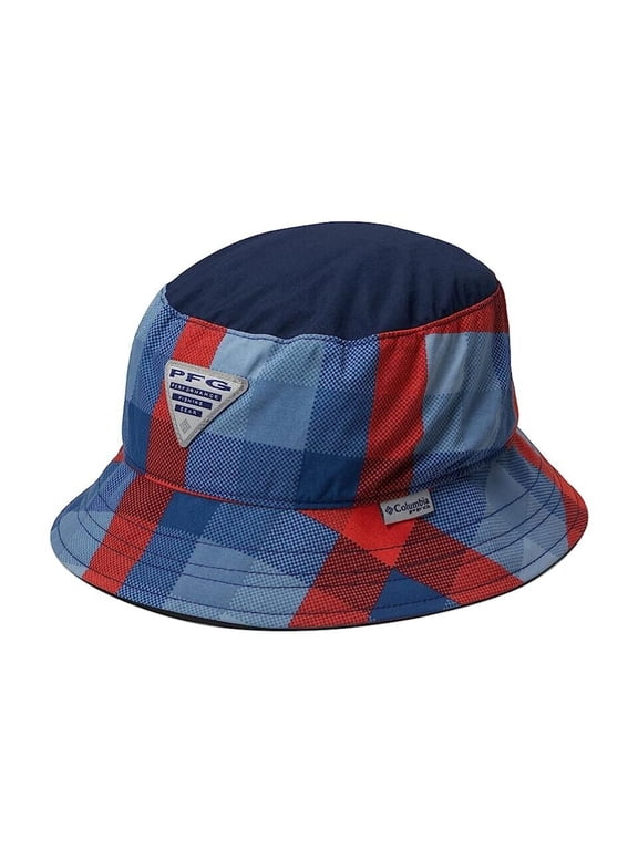 PFG Bucket Hat Kids Small Multicolor Plaid Wide Brim Outdoor Cap JDM563
