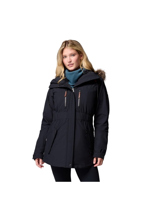 Payton Pass II Women's 3-in-1 Jacket, Waterproof Breathable Shell, Insulated Thermal Liner, Black, 208973