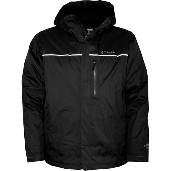 Columbia Rainy Pass Waterproof Insulated Hooded Rain Jacket, Men's Large