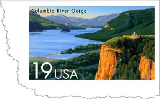 Columbia River Gorge Canvas Art - US POSTAL SERVICE (24 x 36)