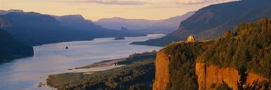 Columbia River OR Canvas Art - Panoramic Images (38 x 12)