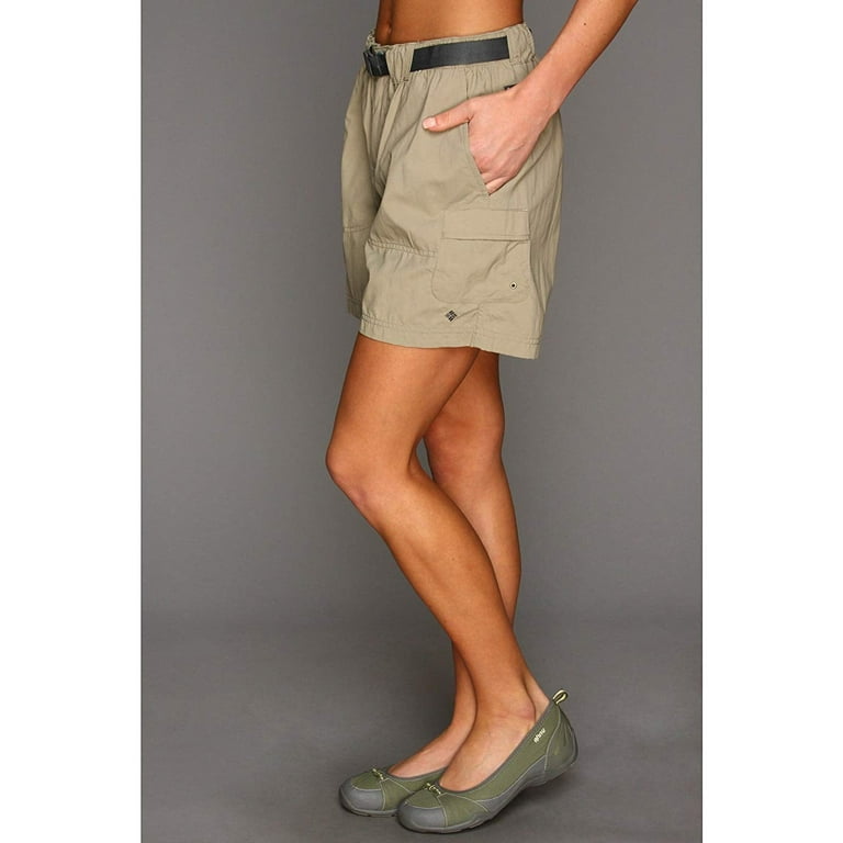 Women s Columbia Sandy River Water Resistant Cargo Shorts Color Tusk Size SMALL