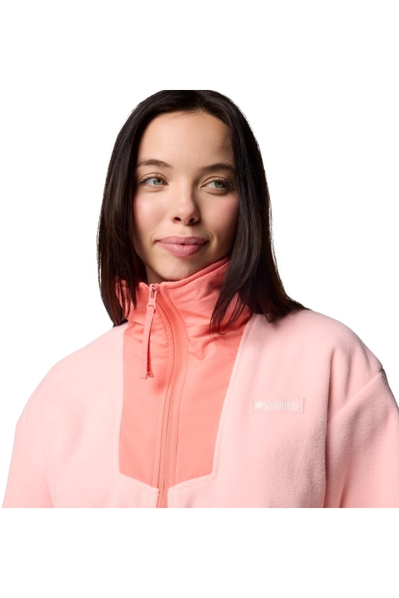 Sequoia Grove Half-Zip Fleece Pullover for Ladies - Pink Sand/Aspenglow - L