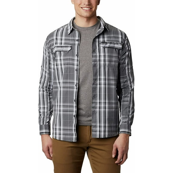 Columbia Silver Ridge 2.0 Plaid L/S Shirt X-Large City Grey Multi Plaid