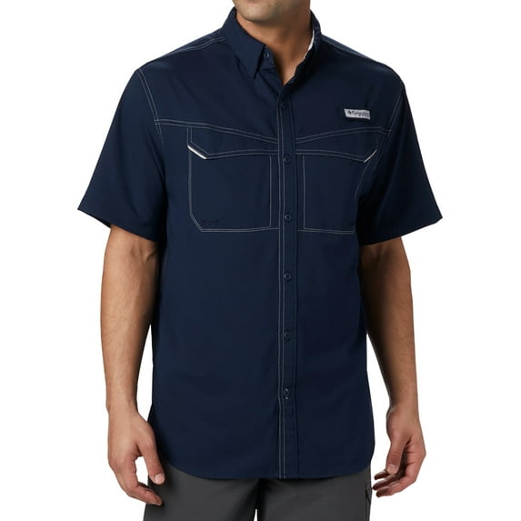 Columbia Sportswear Men's PFG Low Drag Offshore ShortSleeve Shirt, 2X-Large Navy -