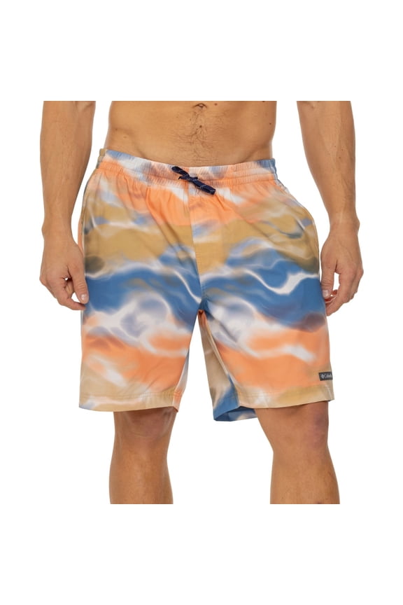Sportswear Summertide Stretch Printed Swim Shorts - UPF 40  (Light Camel Und, Small, S)