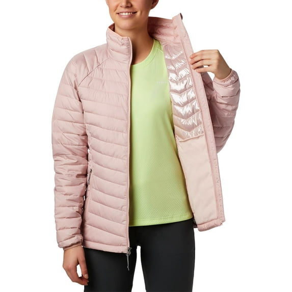 Columbia Sportswear Womens Powder Lite Thermal Cold Weather Puffer Jacket Pink L