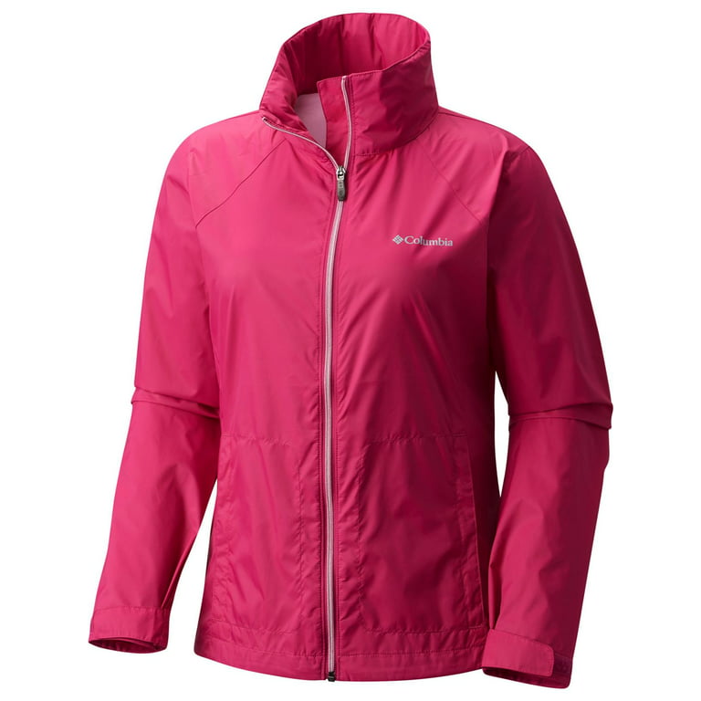 Columbia Sportswear Womens Windbreaker Running Athletic Jacket Pink S 