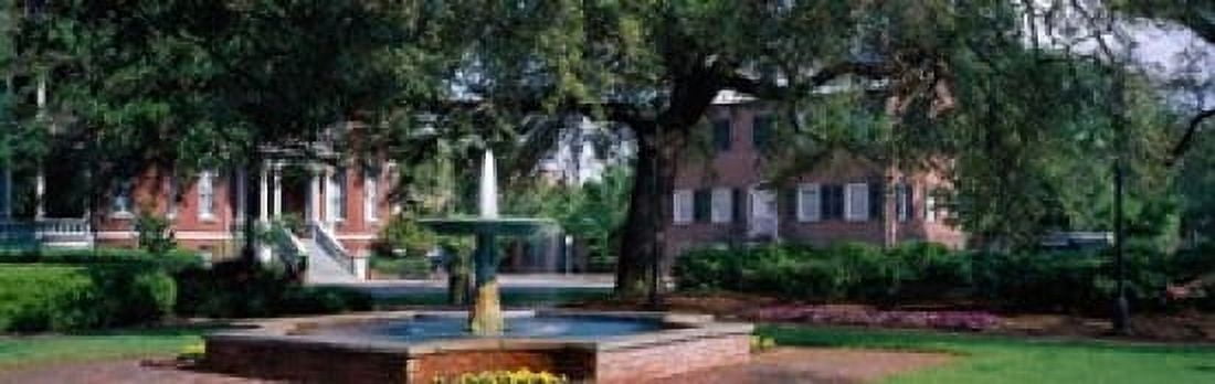 Columbia Square Historic District Savannah GA Canvas Art - Panoramic Images (39 x 12)