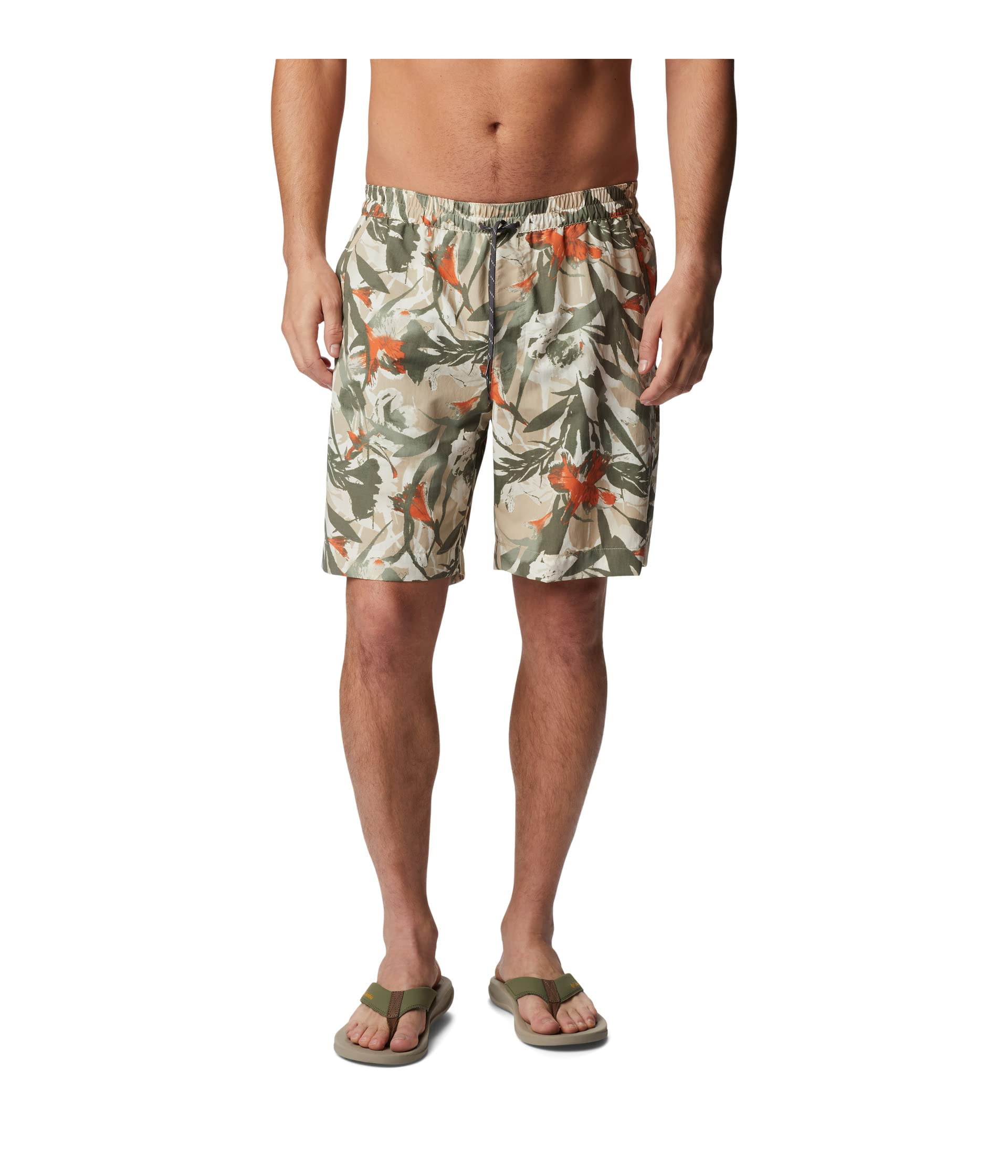 Columbia Summerdry Shorts (Mens, Ancient Fossil Floriculture, SM, 8) Columbia Summerdry Shorts (Mens, Ancient Fossil Floriculture, SM, 8)