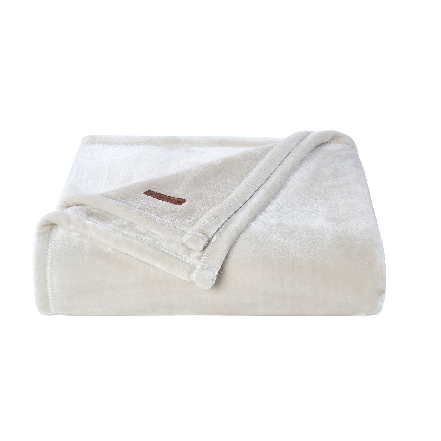 Columbia Dark Stone Super Plush Fleece Throw Blanket