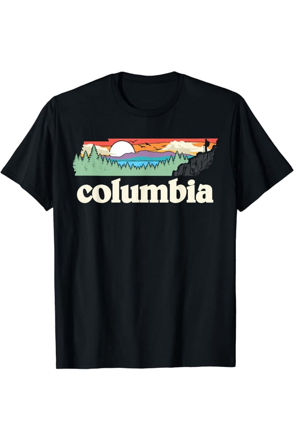 Columbia Tennessee Outdoors Retro Nature Graphic T-Shirt