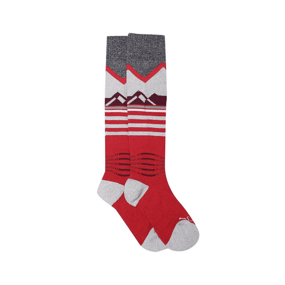 Columbia Thermolite Mountain Ski Socks, Red, Medium