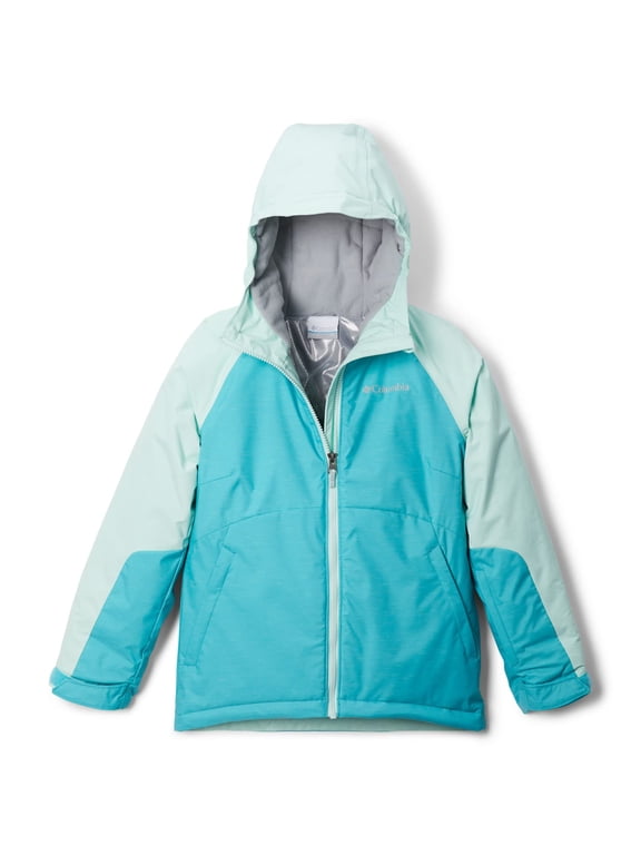 Toddler Girls Alpine Action II Jacket, Geyser Heather/Sea Ice, 4T