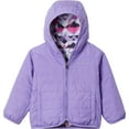 thumbnail image 1 of Columbia Toddlers' Double Trouble Reversible Jacket (Paisly Purple/Wht Chckpnt, 4T), 1 of 4