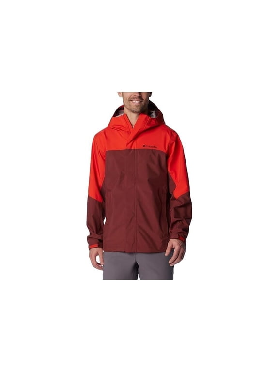 Wahkeena Falls 3L Shell Jacket Men 2XL Red Spicy Full Zip Hooded JDM233