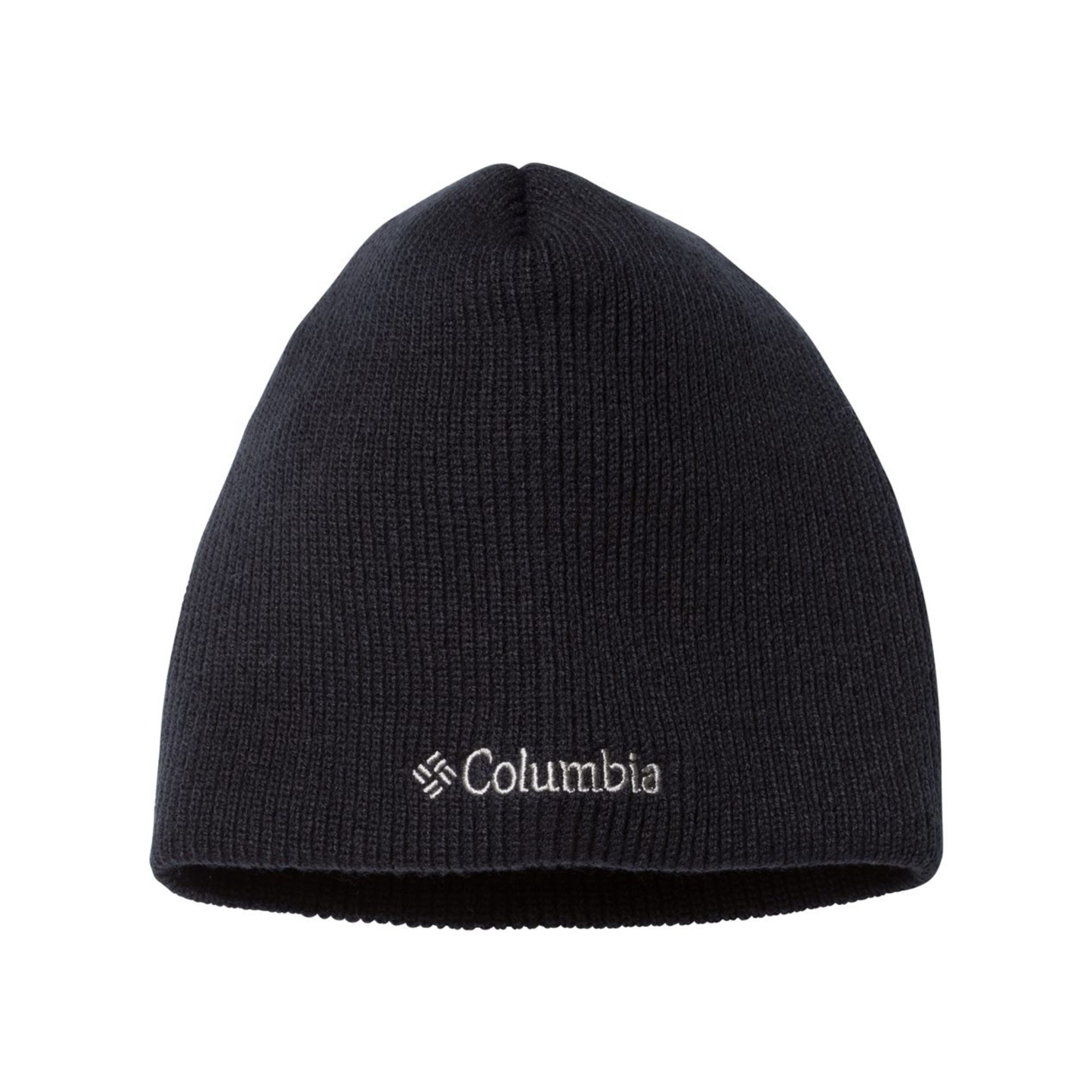 Columbia black knit ribbed winter hat, one size Columbia Hat Beanie Mens One Size Black Knit Logo Stretch  main image 4