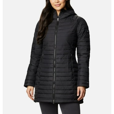 Columbia White Out Mid XK0679-010 Hooded Jacket Women's Black Full Zip CLO491 (Regular,XS)